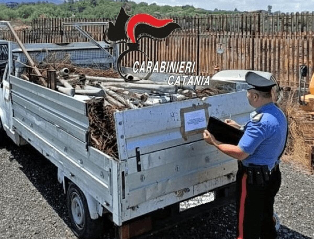 BRONTE, 25ENNE DENUNCIATO PER GESTIONE ILLECITA DI RIFIUTI - 