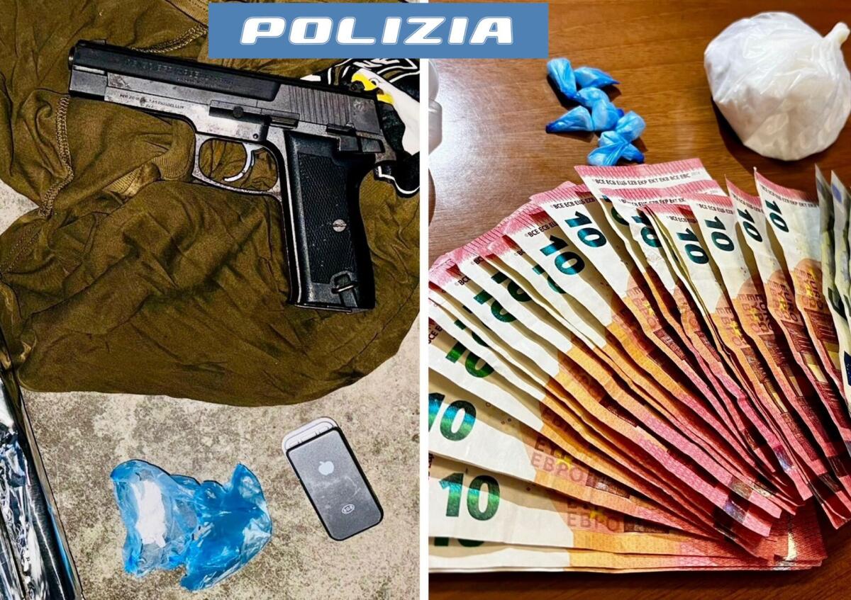 CATANIA. DROGA E PISTOLA CLANDESTINA IN GARAGE, 26ENNE ARRESTATO DAI FALCHI - 