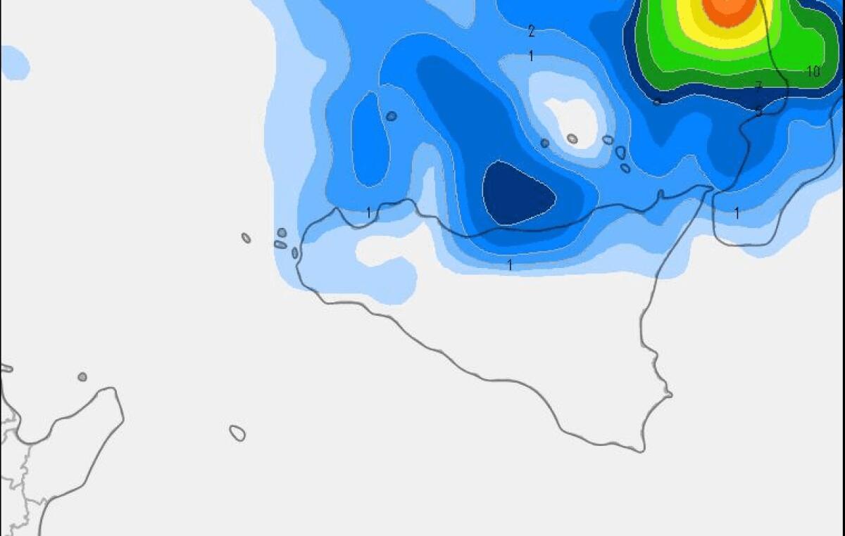 IN ARRIVO LA GOCCIA FREDDA IN SICILIA: TEMPERATURE IN CALO E LOCALI ROVESCI O TEMPORALI - 