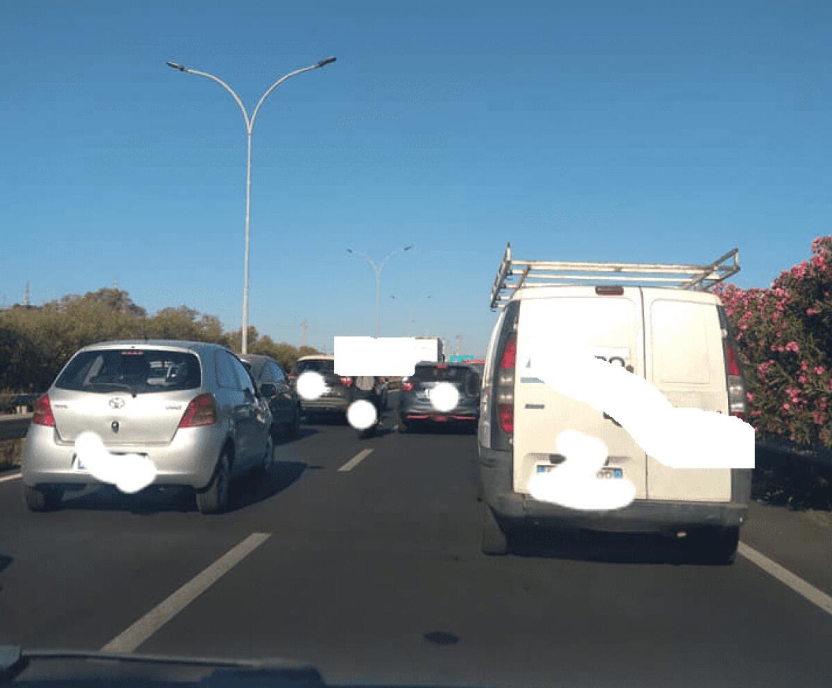 INCIDENTE A MISTERBIANCO: LUNGHISSIME CODE SULLA SUPERSTRADA SS121 - 