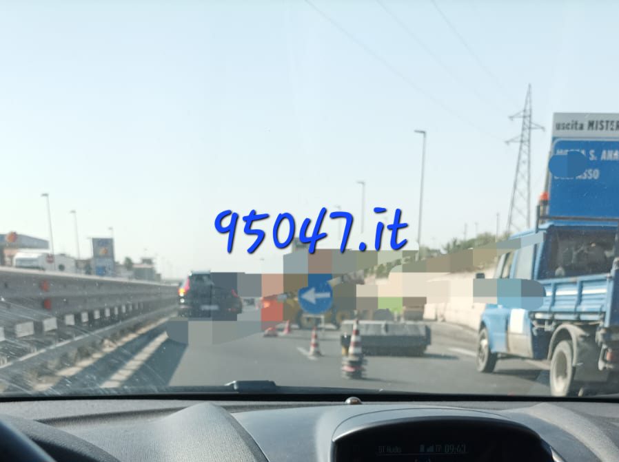 LAVORI SULLA SS121, LUNGHE CODE IN DIREZIONE CATANIA