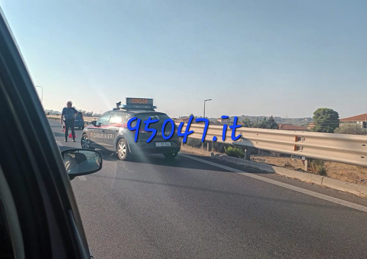 INCIDENTE SULLA SUPERSTRADA 121: NESSUN FERITO,  MA CODE IN DIREZIONE CATANIA