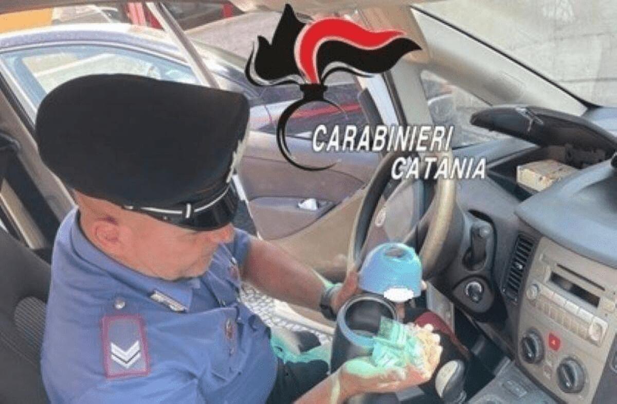 NASCONDEVA LA DROGA NEL THERMOS PER BAMBINI, ARRESTATO 40ENNE DI MOTTA SANT’ANASTASIA - 
