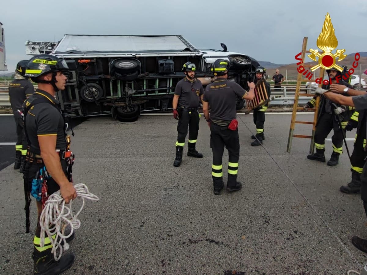 INCIDENTE NEI PRESSI DI GERBINI SULLA CATANIA PALERMO
