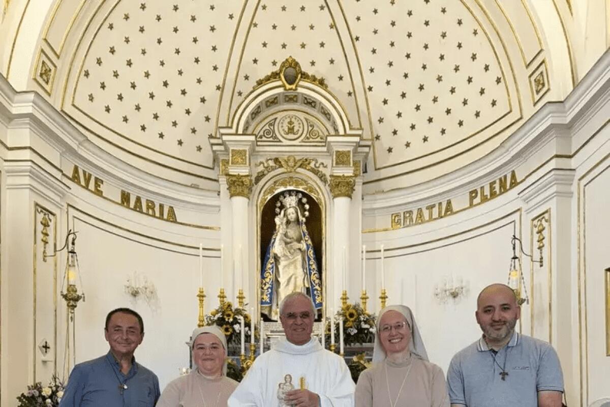 DOPO L'INFARTO, MONSIGNOR RENNA CELEBRA MESSA PRIVATA A MOMPILERI - 