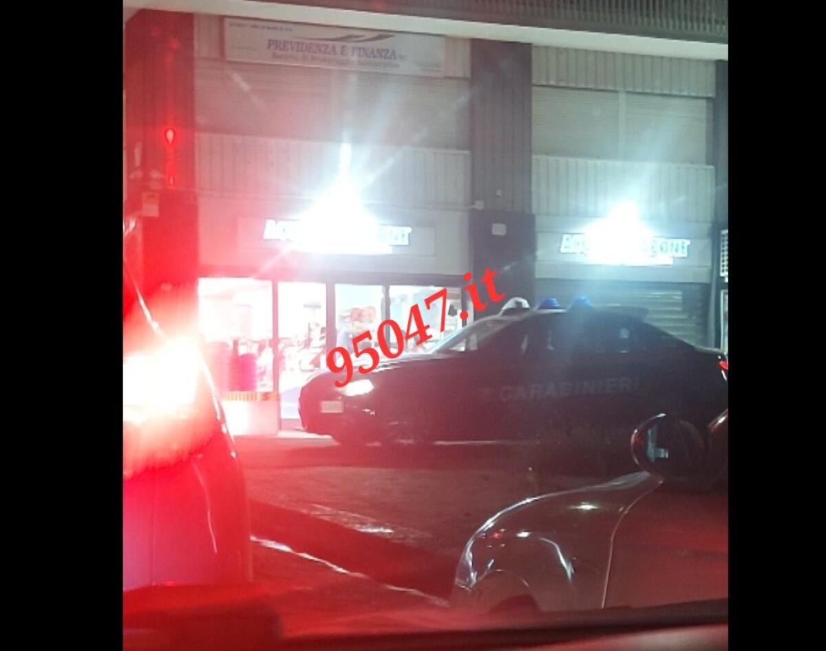 PATERNÒ. RAPINA IERI SERA IN UN ATTIVITÀ’ DI VIA NICOLOSI - 