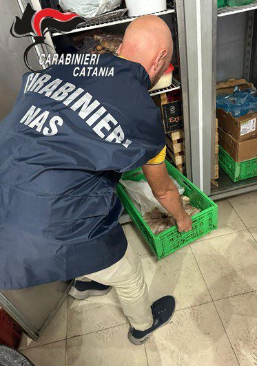 SANZIONI E SEQUESTRI: 50 KG DI POLLO E 50 KG DI VERDURE DISTRUTTI E MULTA DI 3.750 € PER GASTRONOMIA A CATANIA