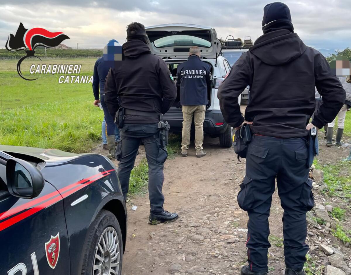 CAPORALATO E LAVORO NERO IN DUE AZIENDE DI PATERNÒ, QUATTRO IMPRENDITORI DENUNCIATI - 