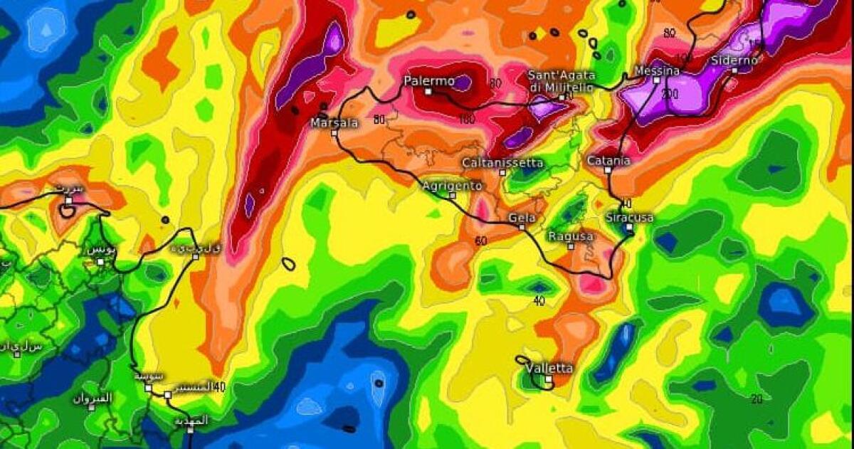 IN ARRIVO PIOGGE ABBONDANTI E CALO DELLE TEMPERATURE NEL WEEKEND - 