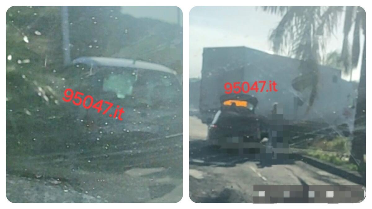 PATERNO': SCONTRO QUESTA MATTINA TRA AUTO E CAMION VICINO ALLA PISCINA COMUNALE, FERITO IL CONDUCENTE DELL'AUTO - 