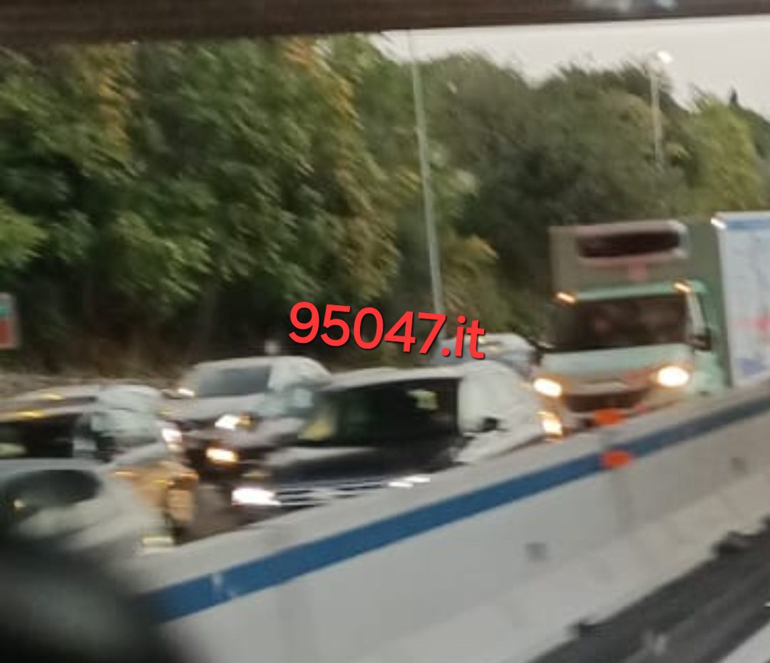 INCIDENTE SULLA TANGENZIALE NEI PRESSI DI MISTERBIANCO,  TRAFFICO IN TILT