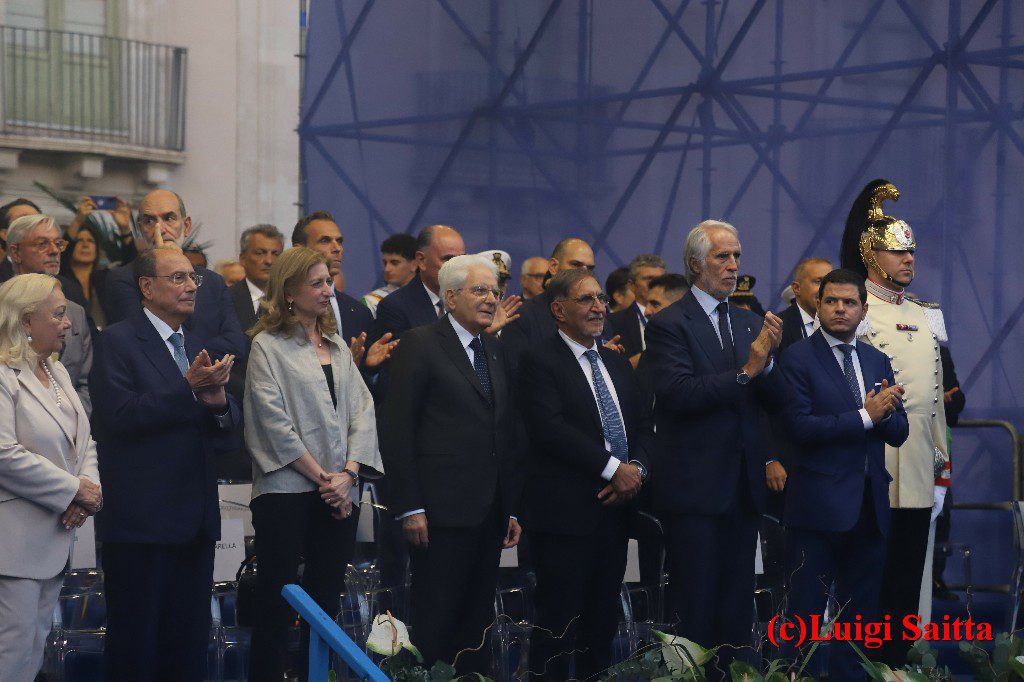 CATANIA: TROFEO CONI CON LA PRESENZA DI MATTARELLA, AD ACCOGLIERLO PURE LA RUSSA E GALVAGNO – LE FOTO