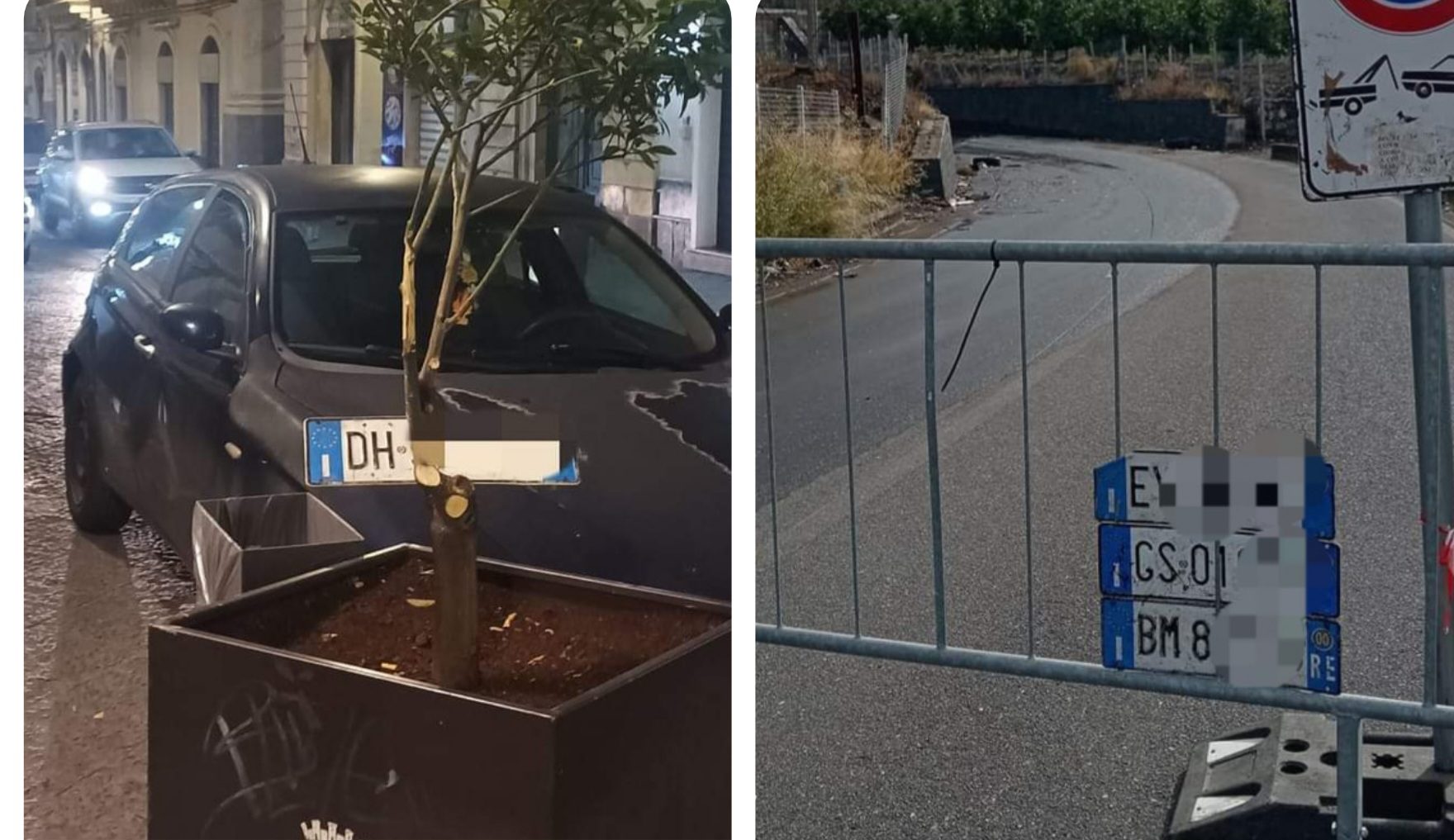 TARGHE AUTOMOBILISTICHE SMARRITE A CAUSA DEL TEMPORALE: ANCORA PRESENTI IN VIA VITTORIO EMANUELE , VIA RIZZO E NEL SOTTOPASSAGGIO DI SCALILLI