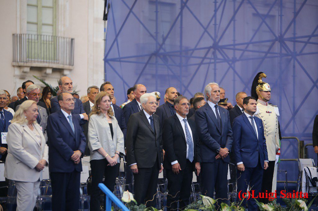 CATANIA: TROFEO CONI CON LA PRESENZA DI MATTARELLA, AD ACCOGLIERLO PURE LA RUSSA E GALVAGNO – LE FOTO