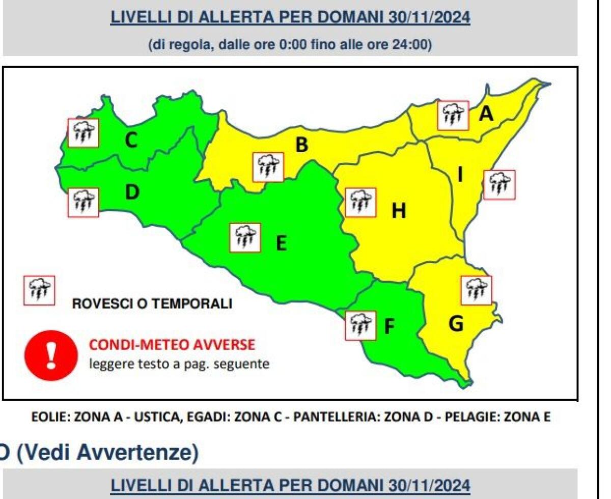 ALLERTA GIALLA NELLA SICILIA CENTRO-ORIENTALE: GELO E TEMPERATURE GIÙ DI 10°C - 