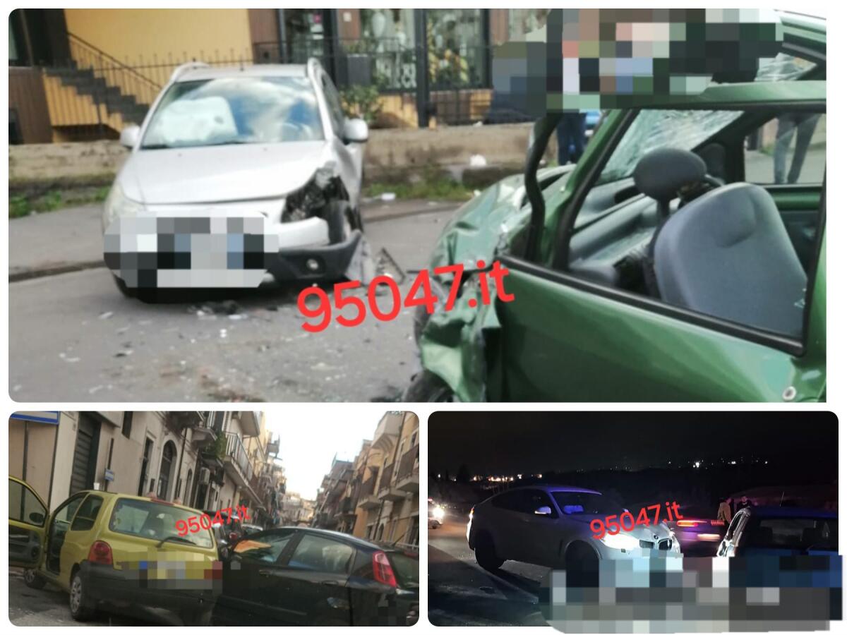 PATERNÒ E SANTA MARIA DI LICODIA: TRE INCIDENTI STRADALI IN UN GIORNO, BILANCIO DI CINQUE FERITI - 