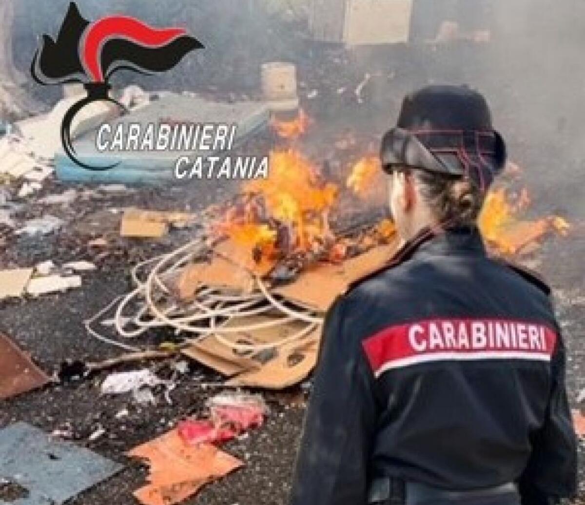 CATANIA. BRUCIA UNA MATASSA DI CAVI ELETTRICI PER RIVENDERE IL RAME: ARRESTATO DAI CARABINIERI - 