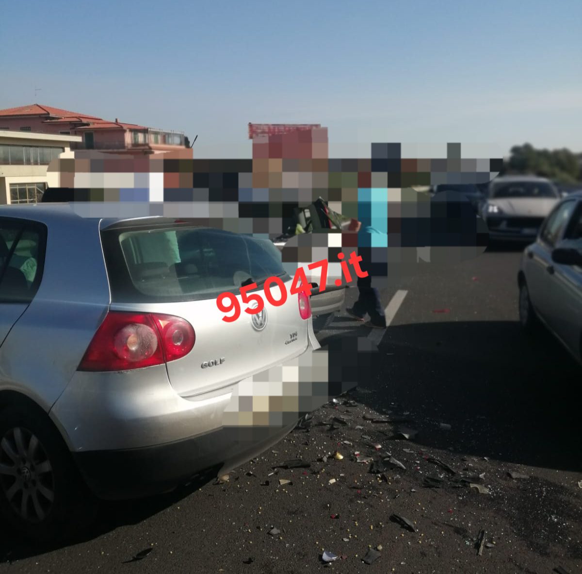 SCONTRO QUESTA MATTINA TRA DUE AUTOVETTURE SULLA SS 121, FERITI