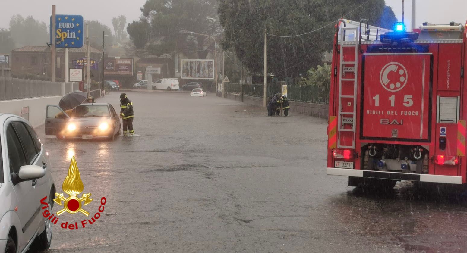 VIGILI DEL FUOCO: SITUAZIONE CRITICA A TORRE ARCHIRAFI, GIARRE E ACIREALE