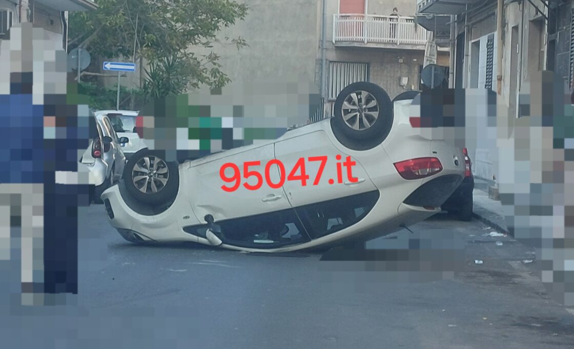 GRAVE INCIDENTE A MISTERBIANCO,  AUTO SI RIBALTA,  FERITA DONNA