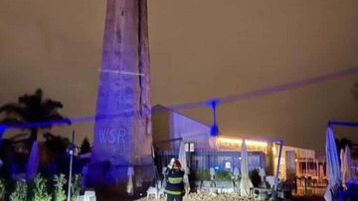 CROLLA TORRE IN PIZZERIA COLPITA DA FULMINE A PALERMO: QUATTRO FERITI, DUE SONO GRAVI - 