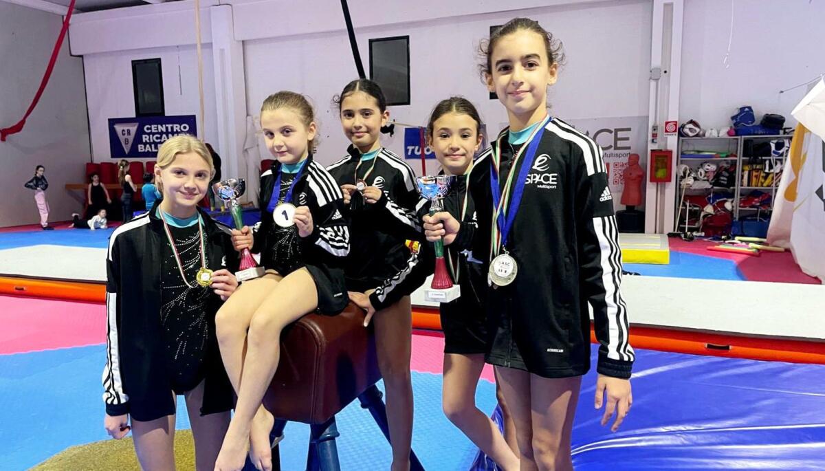 OTTO MEDAGLIE IN GINNASTICA ARTISTICA PER LE ATLETE DI E-SPACE MULTISPORT SSD ALLA COMPETIZIONE ASC SICILIA - 