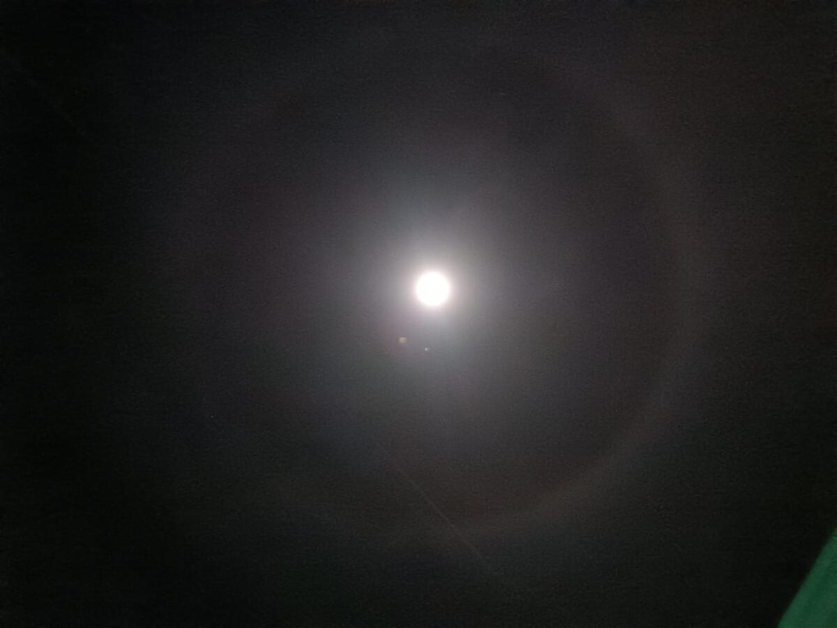 L’ALONE LUNARE IERI VISIBILE ANCHE A PATERNÒ - 