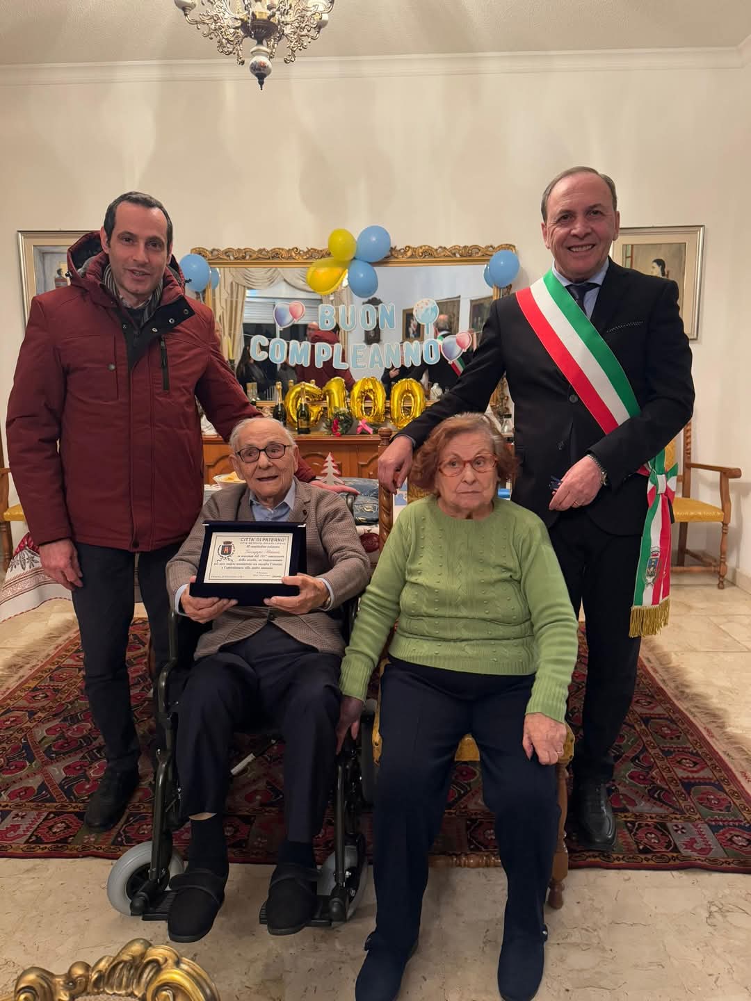 PATERNÒ CELEBRA I 100 ANNI DI GIUSEPPE BARNÀ: UNA GIORNATA DI FESTA E RICONOSCIMENTO
