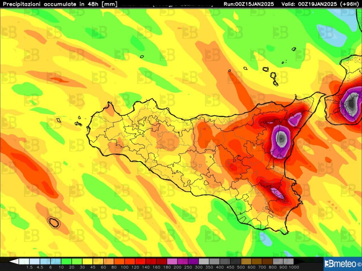 ALLERTA MALTEMPO: CICLONE MEDITERRANEO IN ARRIVO, RISCHIO NUBIFRAGI SOPRATTUTTO IN SICILIA ORIENTALE E MAREGGIATE - 