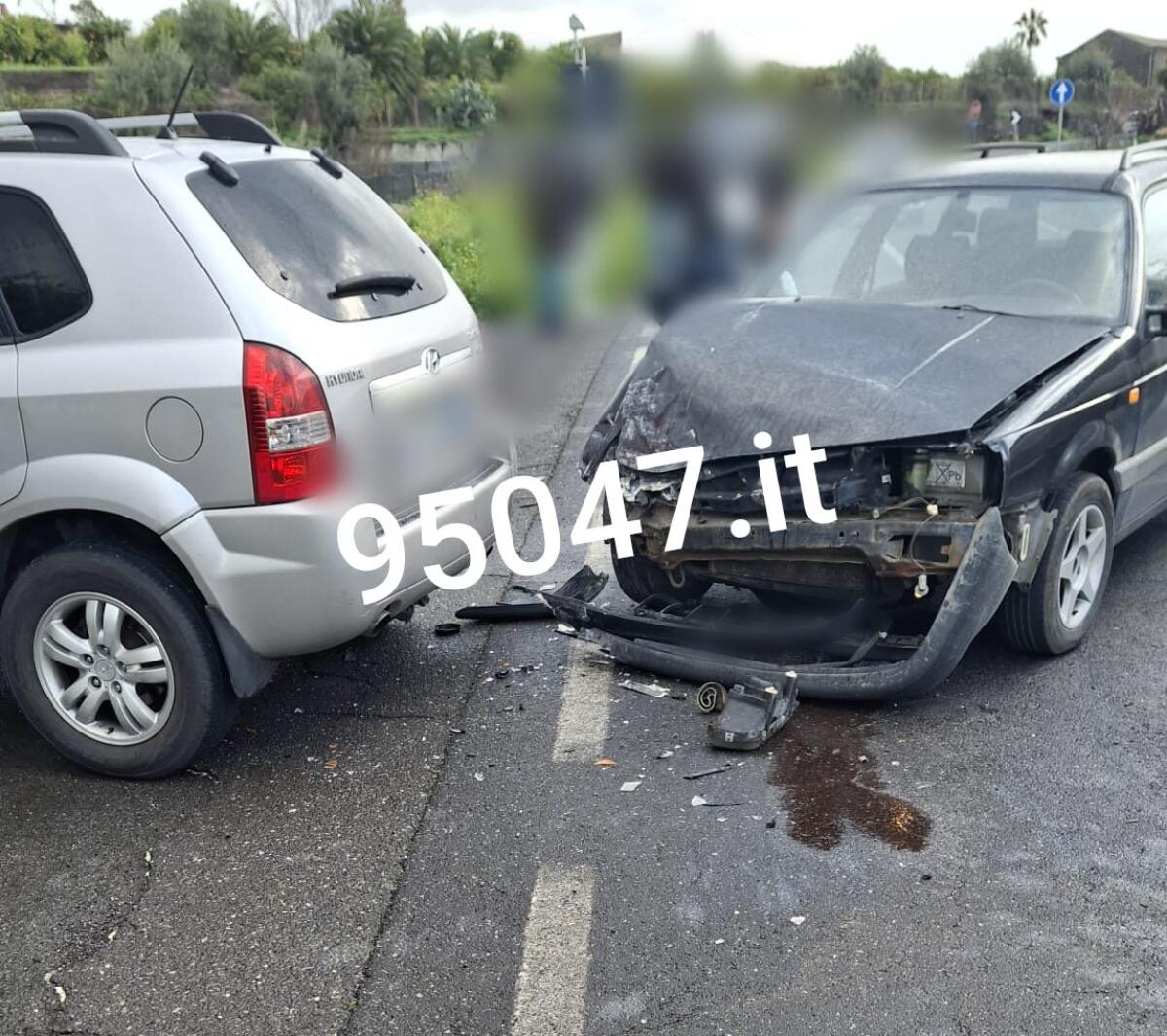 INCIDENTE SULLA VECCHIA SS 121 NEI PRESSI DELL’AUTOVELOX DI SCHETTINO: SCONTRO TRA DUE AUTO, NESSUN FERITO - 