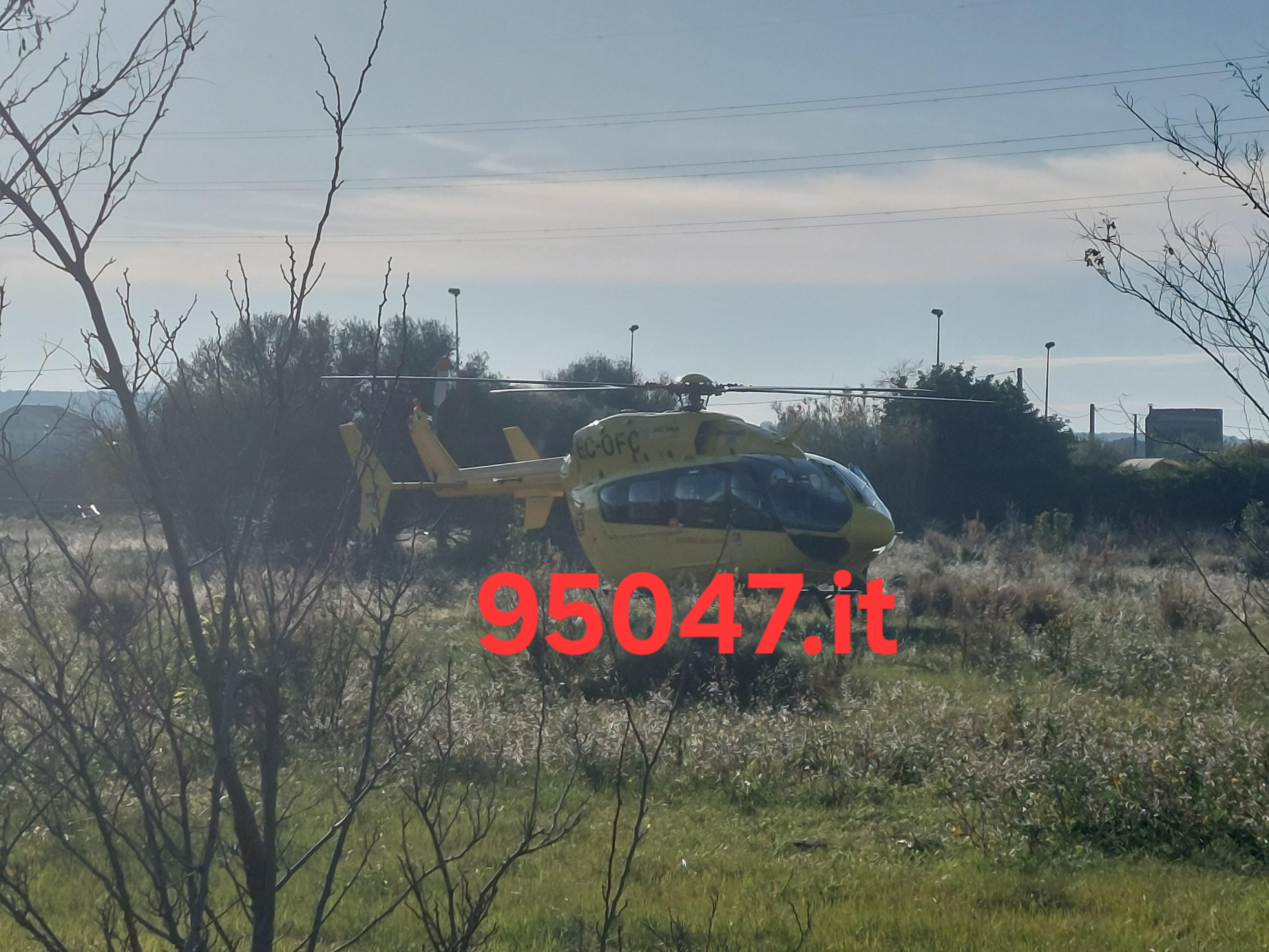 PATERNÒ. INCIDENTE A TRE FONTANE, GRAVE UOMO. ELISOCCORSO SUL POSTO