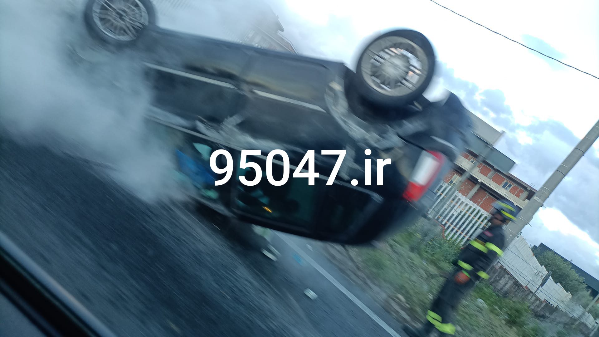 AUTO SI RIBALTA SULLA STATALE 121: FERITO IL CONDUCENTE, TRAFFICO IN TILT