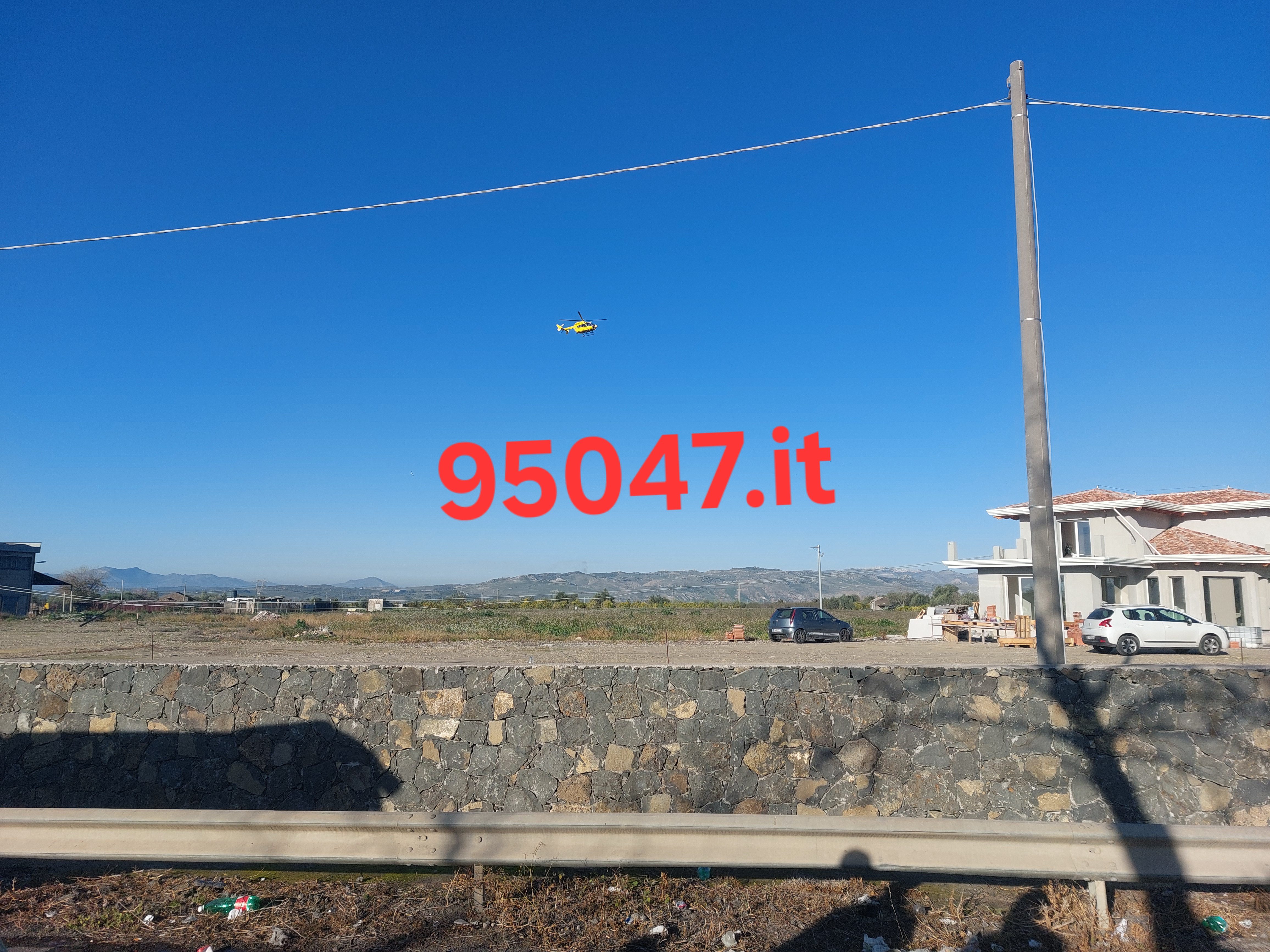 PATERNÒ. INCIDENTE A TRE FONTANE, GRAVE UOMO. ELISOCCORSO SUL POSTO