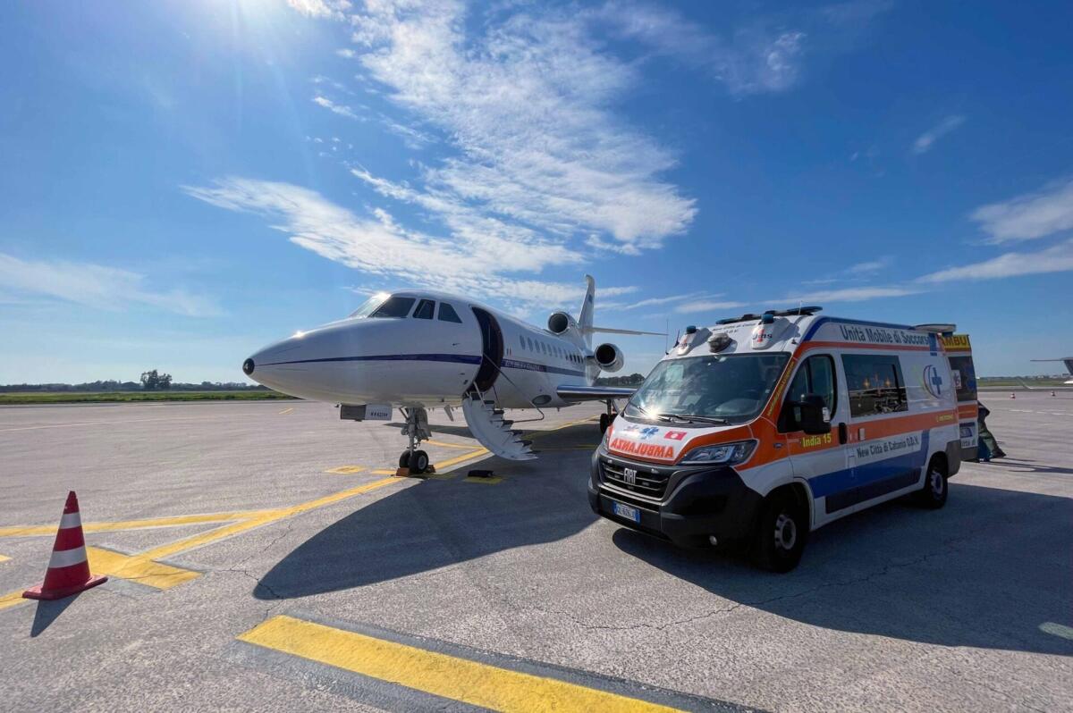 SOCCORSO AEREO, VOLO SALVA-VITA: BIMBA DI 4 MESI IN GRAVI CONDIZIONI TRASPORTATA DA CATANIA A ROMA - 