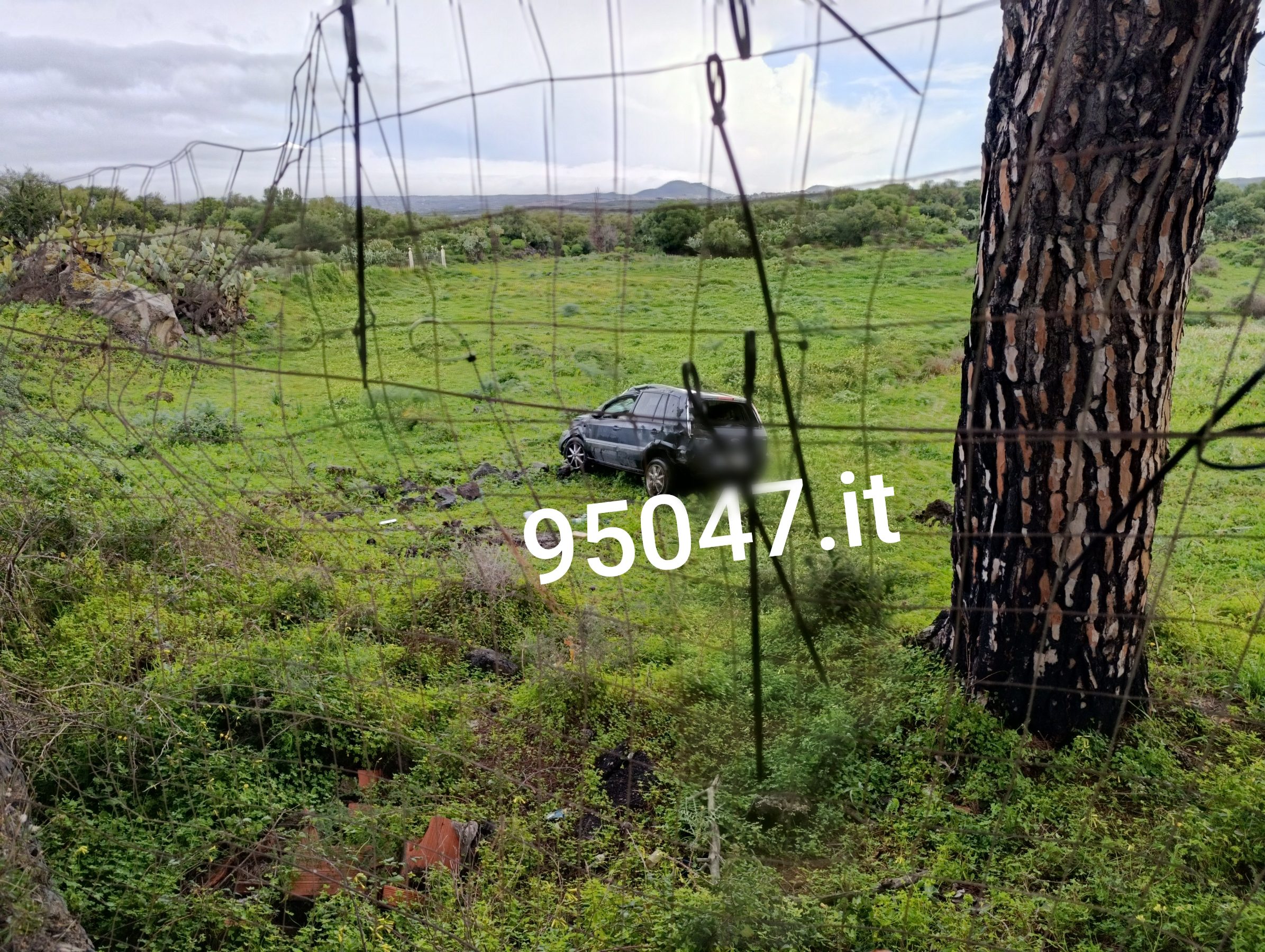 BELPASSO. INCIDENTE SULLA SP 229/1: UN'AUTO FINISCE FUORI STRADA NELLA NOTTE DI SABATO