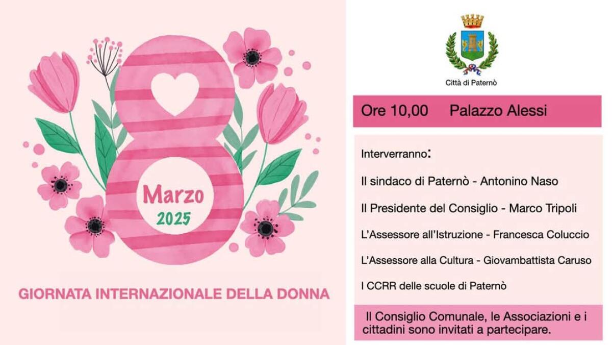 INCONTRO A PALAZZO ALESSI PER LA GIORNATA DELLA DONNA: PROTAGONISTI I GIOVANI DEL CONSIGLIO COMUNALE DEI RAGAZZI - 