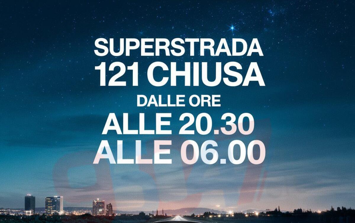 DA STASERA FINO A VENERDI SERA  SS121 CHIUSA TRA MISTERBIANCO E VALCORRENTE, ECCO LE DEVIAZIONI - 