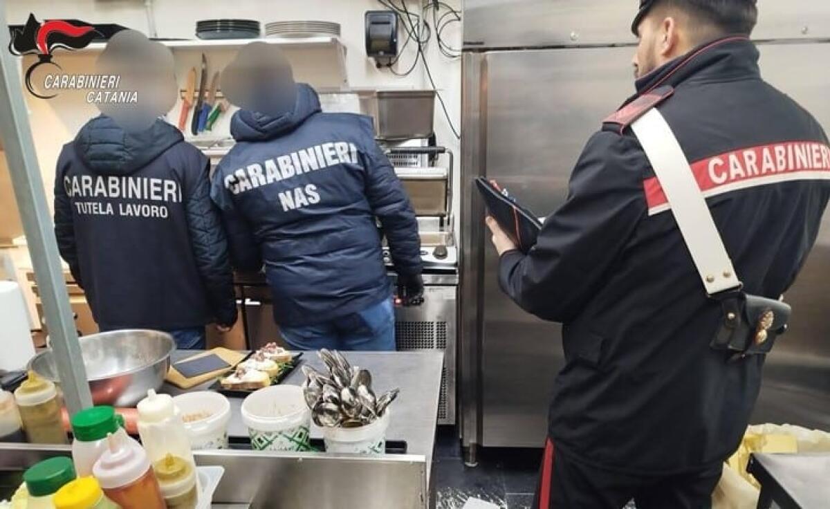 LAVORATORI IN NERO E LOCALE ABUSIVO: SCATTA LA SOSPENSIONE PER UN RISTORANTE A CATANIA - 