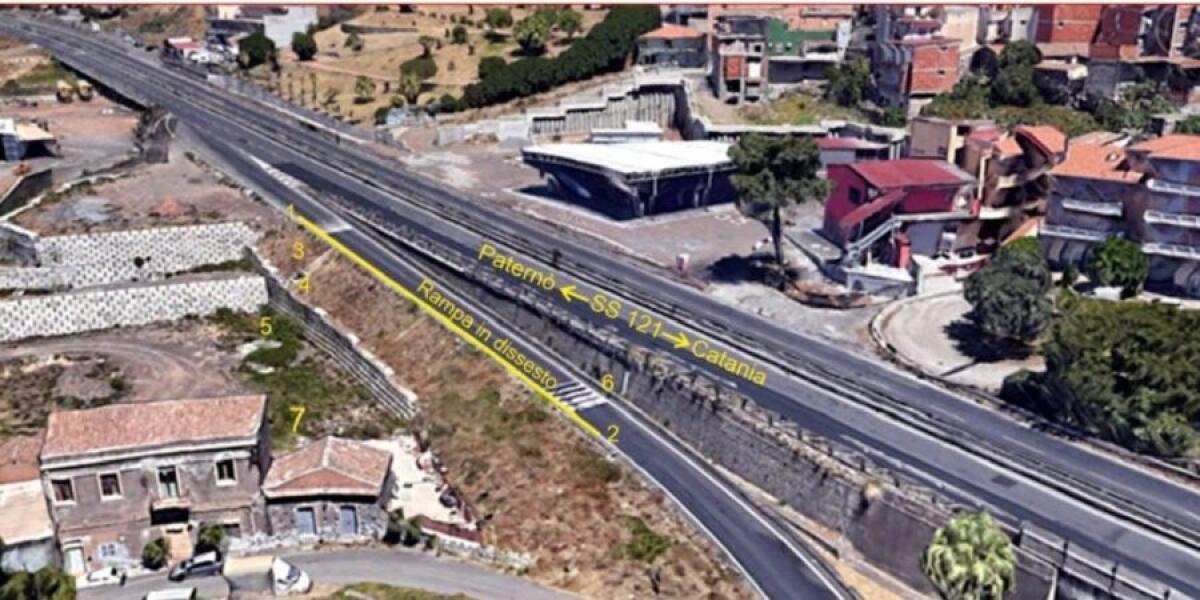 SS 121 PATERNÒ-CATANIA: IN ARRIVO INTERVENTI PER LA SICUREZZA DELLA RAMPA DI USCITA - 
