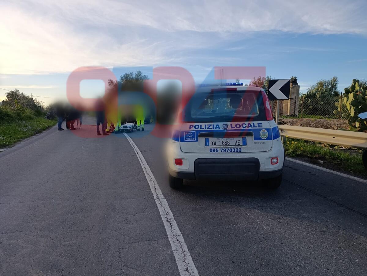 GRAVE INCIDENTE SULLA VECCHIA 121 A PATERNÒ: SCONTRO TRA DUE MOTO, DUE FERITI - 