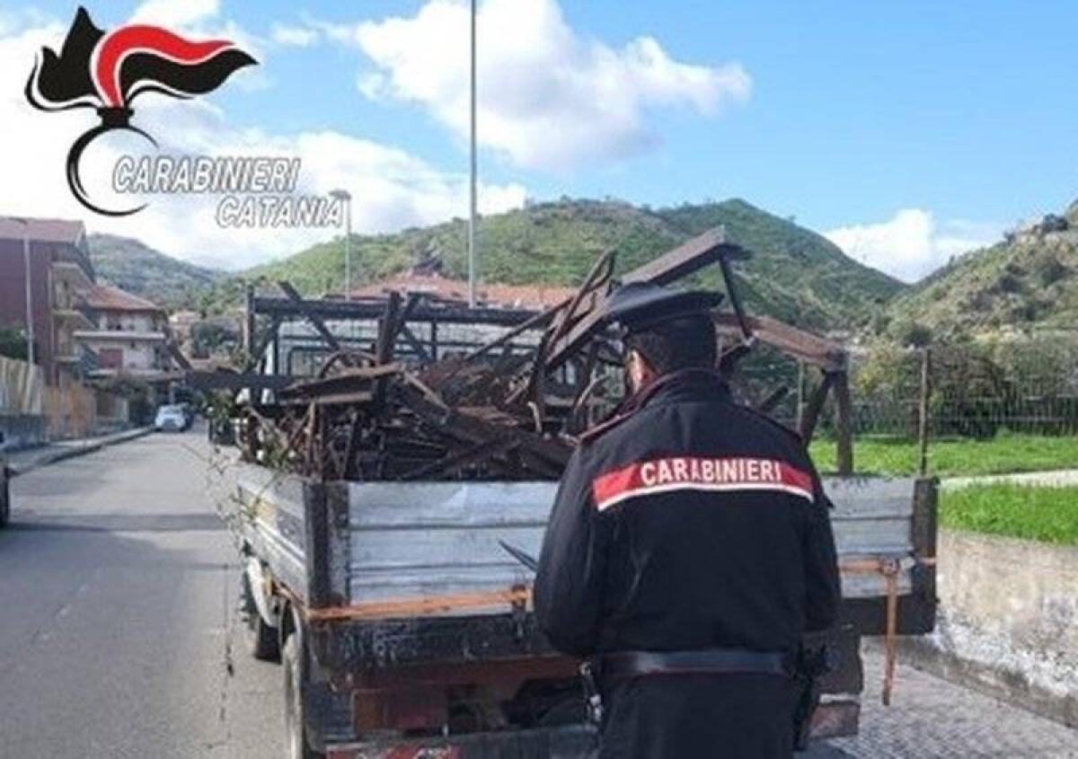 TRASPORTANO RIFIUTI SPECIALI SENZA AUTORIZZAZIONE: DENUNCIATI DUE UOMINI A CALATABIANO - 