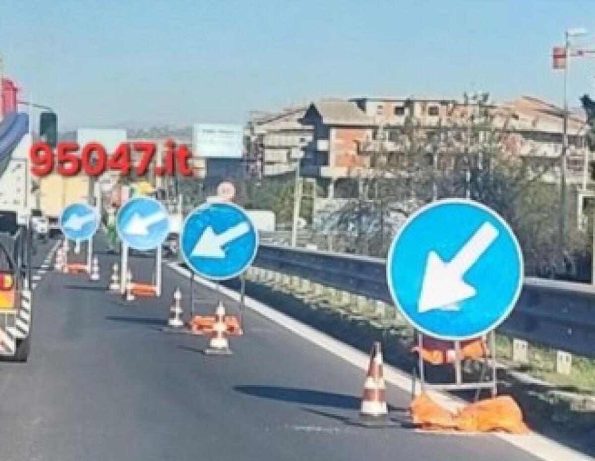 LAVORI DI MESSA IN SICUREZZA SULLA SUPERSTRADA. CHIUSURA DELLA CORSIA DI SORPASSO CAUSA DISAGI E CODE - 