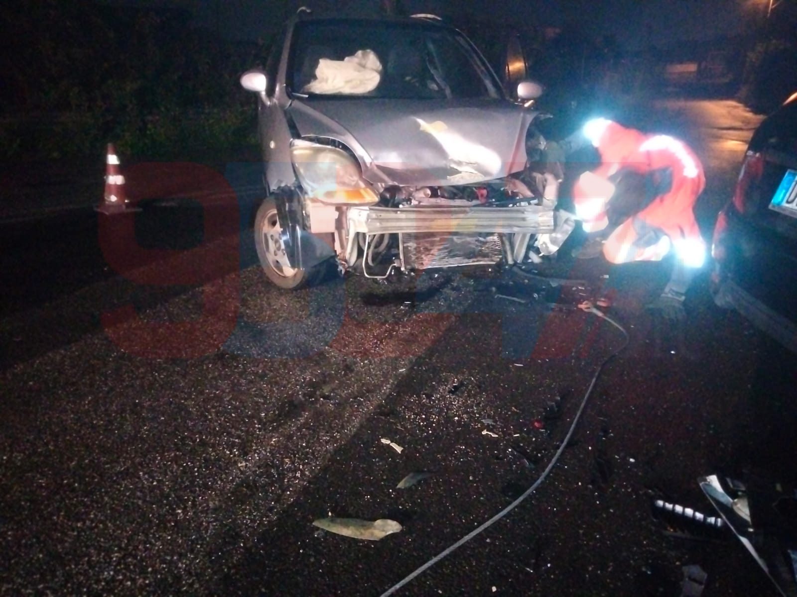 VIOLENTO SCONTRO TRA DUE AUTO A SAN GIOVANNI LA PUNTA: UN FERITO