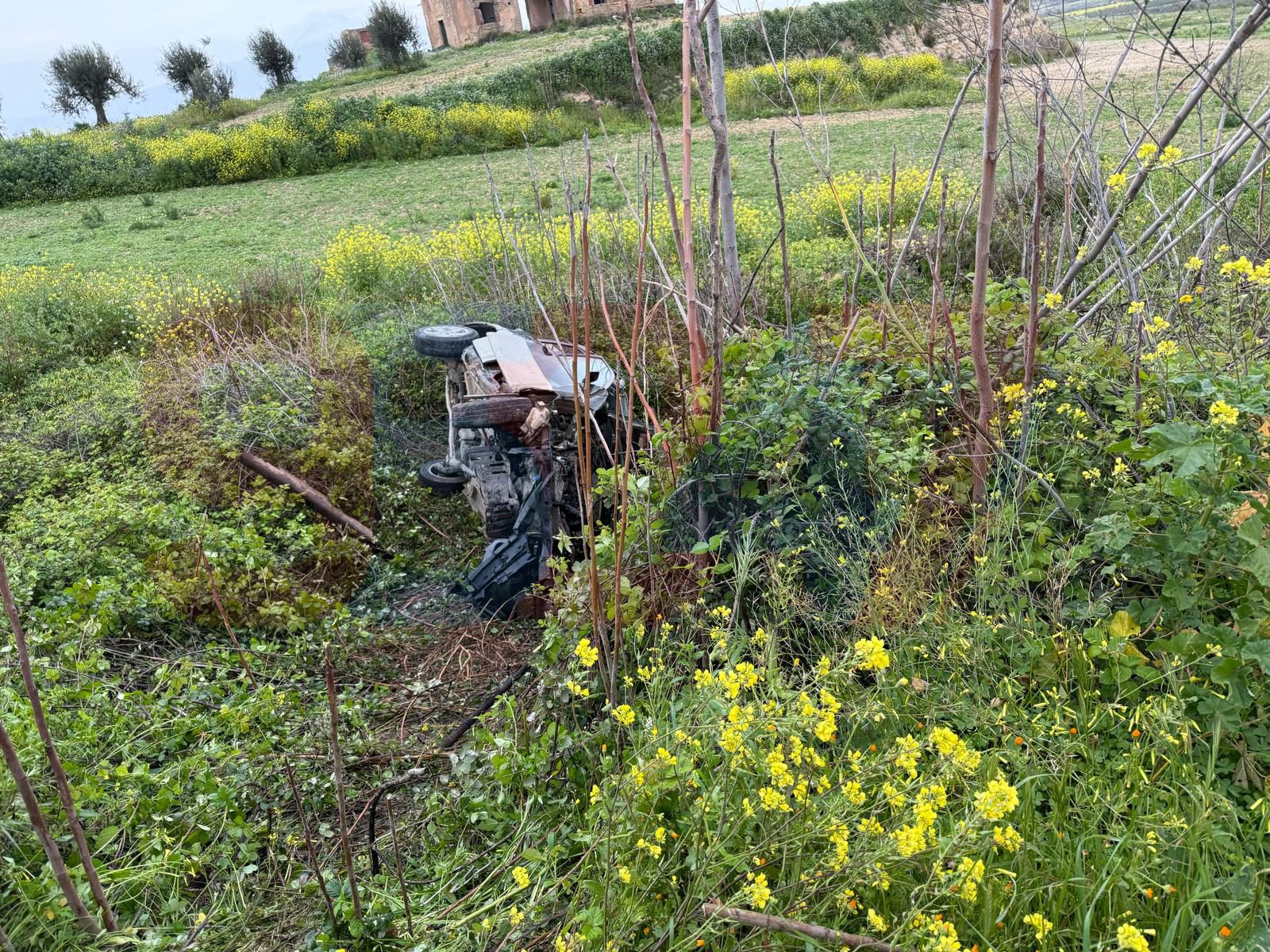 INCIDENTE SULLA SP 385 TRA PALAGONIA E SCORDIA: 4 FERITI, TRA CUI UNA GRAVISSIMA