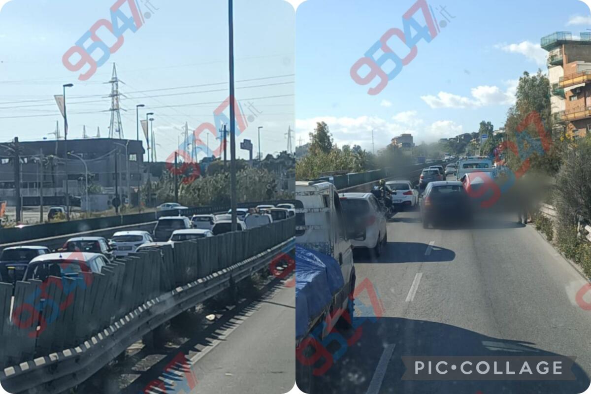 TRAFFICO IN TILT SULLA 121: AUTO IN FIAMME E VEICOLO IN PANNE CAUSANO LUNGHE CODE IN ENTRAMBI I SENSI DI MARCIA - 