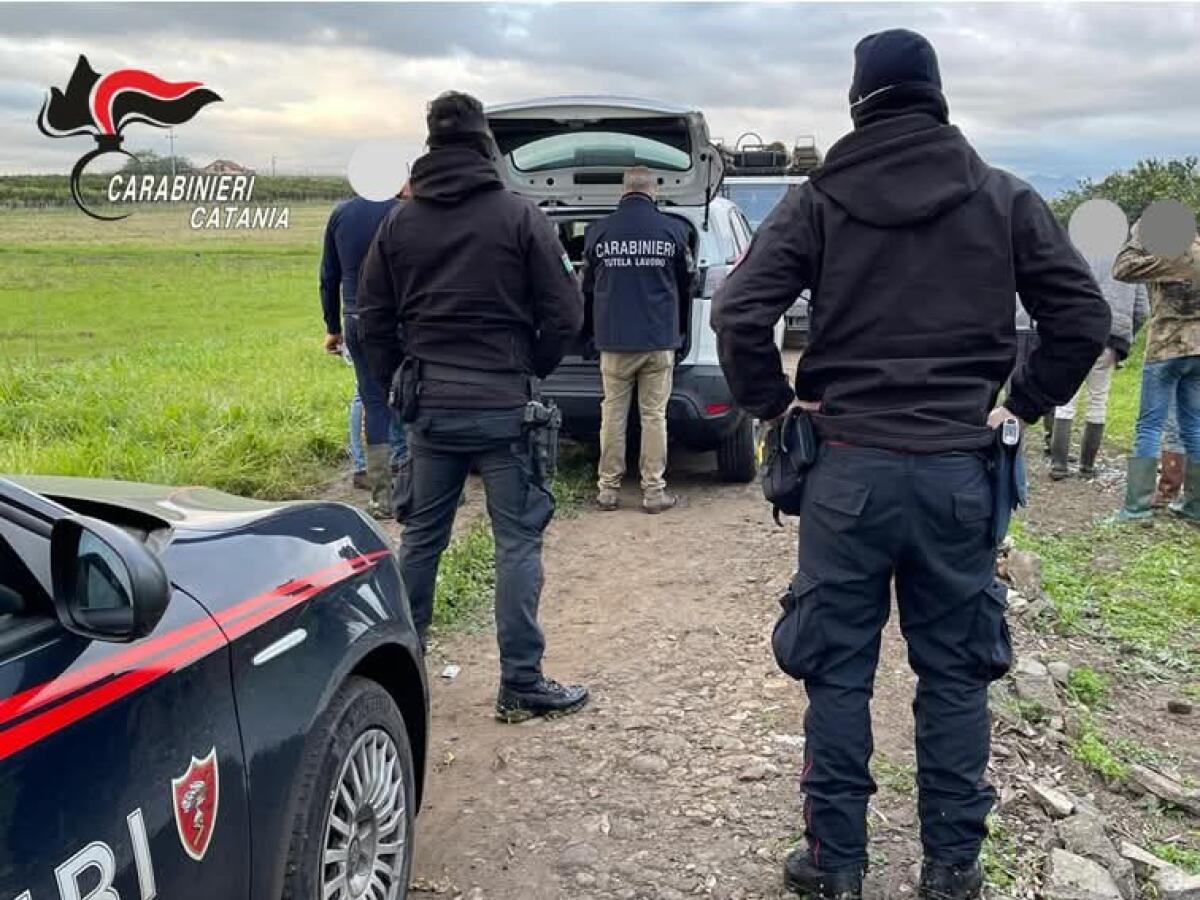 DUE BRACCIANTI RIDOTTI IN SCHIAVITÙ: ARRESTI E DENUNCE PER CAPORALATO A PATERNÒ - 