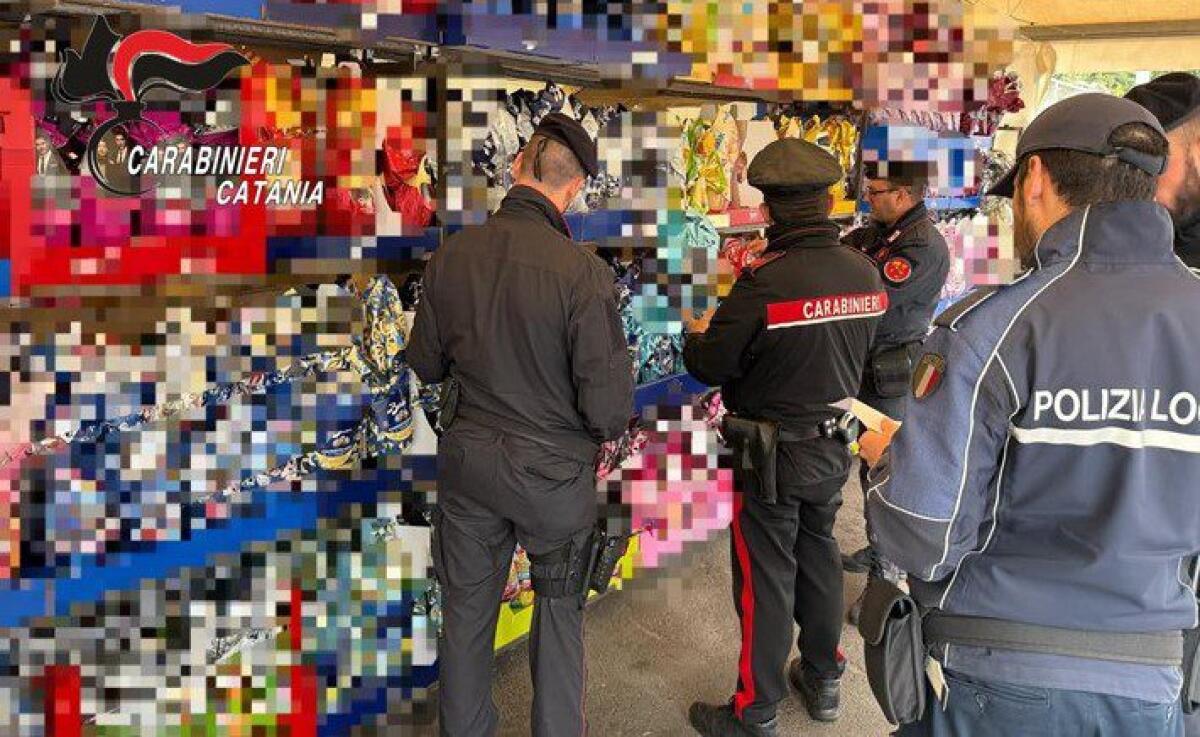 CATANIA, GIRO DI VITE CONTRO L’ABUSIVISMO: BLITZ TRA UOVA DI CIOCCOLATO E ORTOFRUTTA. IDENTIFICATI 73 SOGGETTI, SEQUESTRATI 55 KG DI ALIMENTI - 