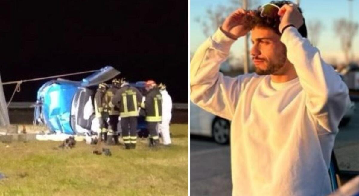 ROVIGO, AUTO CONTRO UN PALO DELLA LUCE: MUORE AGENTE PENITENZIARIO SICILIANO DI 27 ANNI, GRAVE IL COLLEGA, ANCHE LUI SICILIANO - 