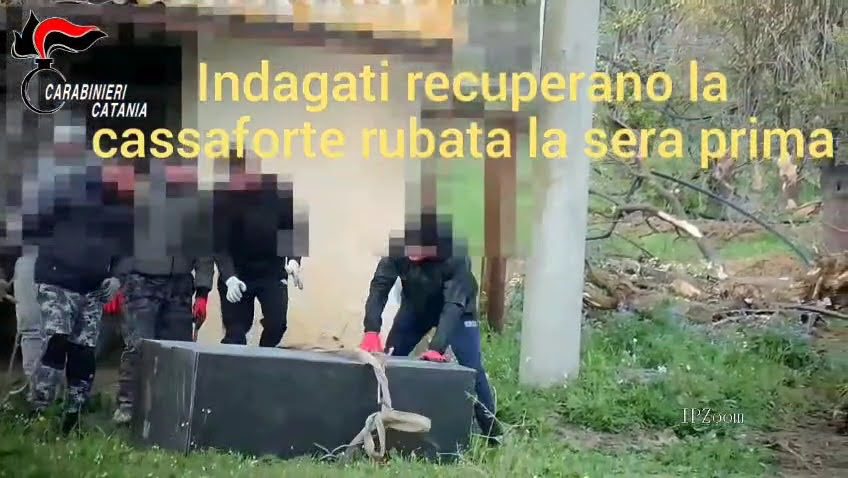 RUBANO UNA CASSAFORTE DA UNA GIOIELLERIA DI AGIRA E CAMION RUBATI NASCOSTI TRA BELPASSO E RAMACCA: SETTE ARRESTI DEI CARABINIERI, I NOMI