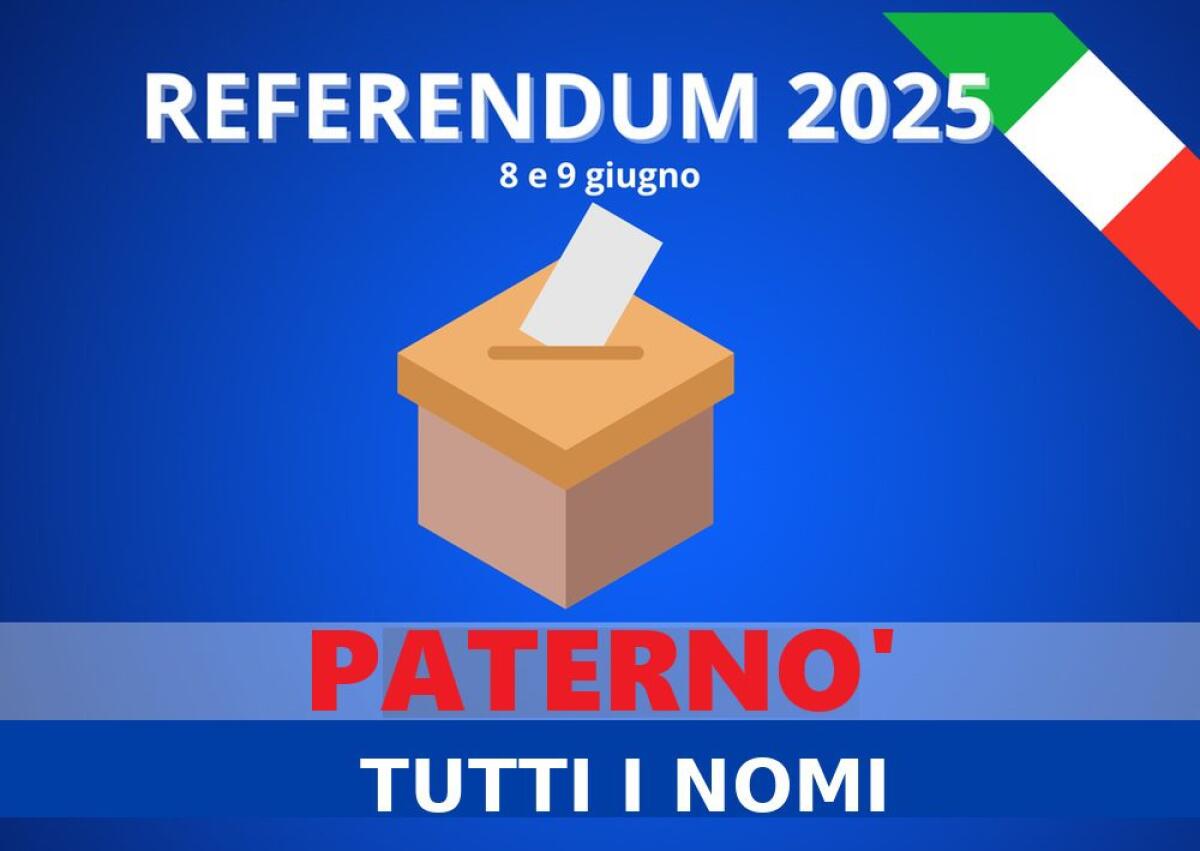 PATERNÒ: PUBBLICATO L’ELENCO DEGLI SCRUTATORI PER IL REFERENDUM 2025. I NOMI - 
